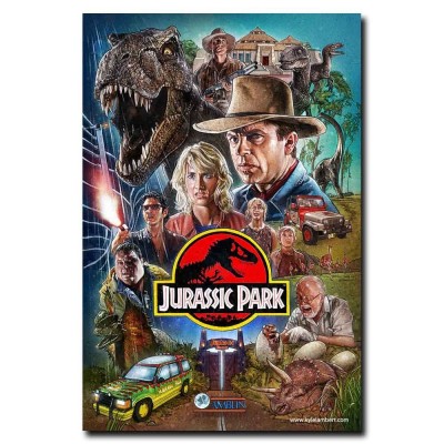 Jurassic Park24x36inch Classic Movie Silk Poster Art Print Wall Decoration Hot   202244909823